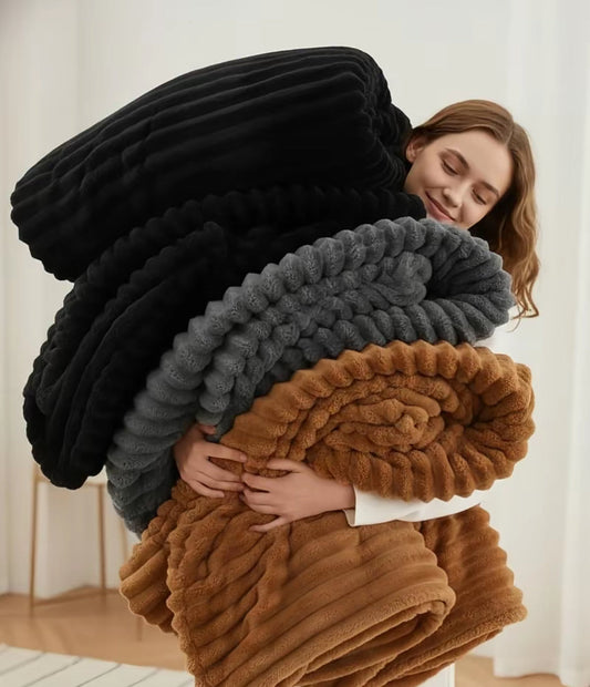 Bedloom Soft Cozy Faux Fur Throw Blanket
