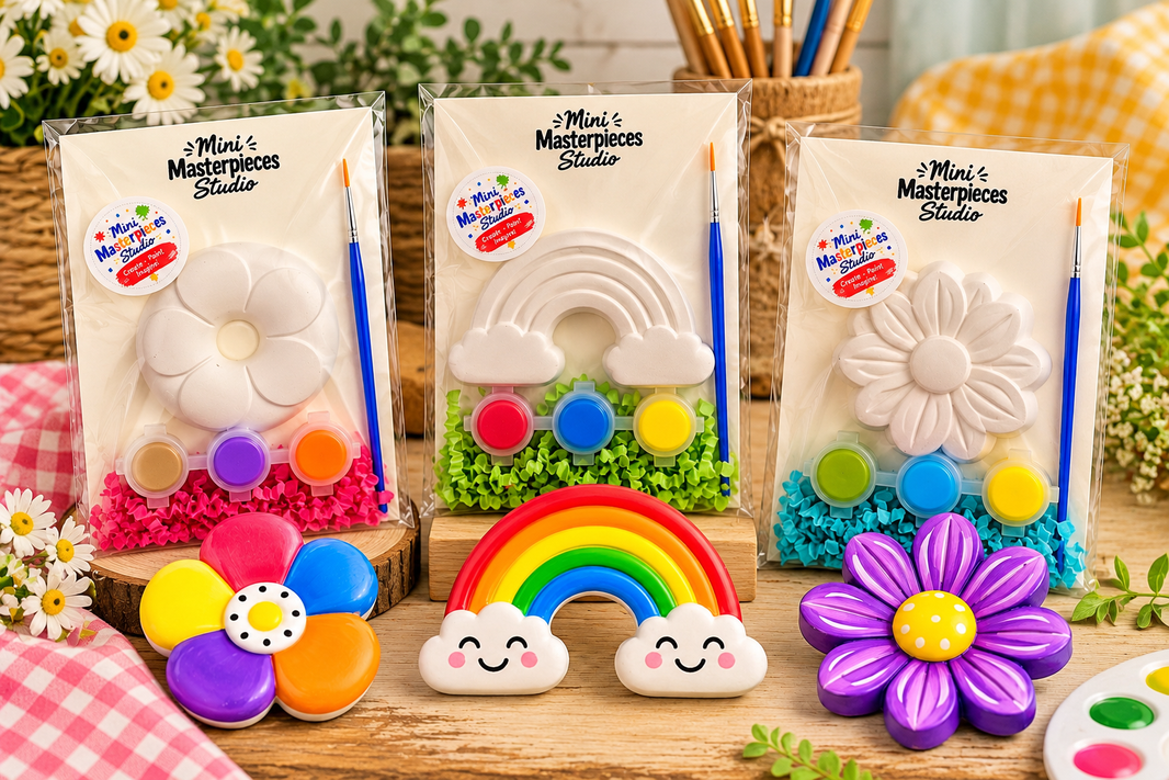 Paint-Your-Own Plaster Kits – Mini Masterpieces Studio by DCoe
