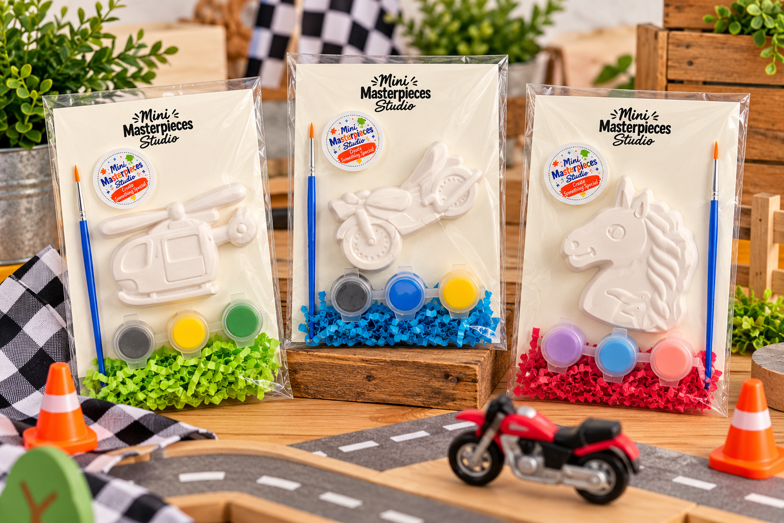 Small Paint-Your-Own Plaster Kit – Mini Masterpieces Studio by DCoe